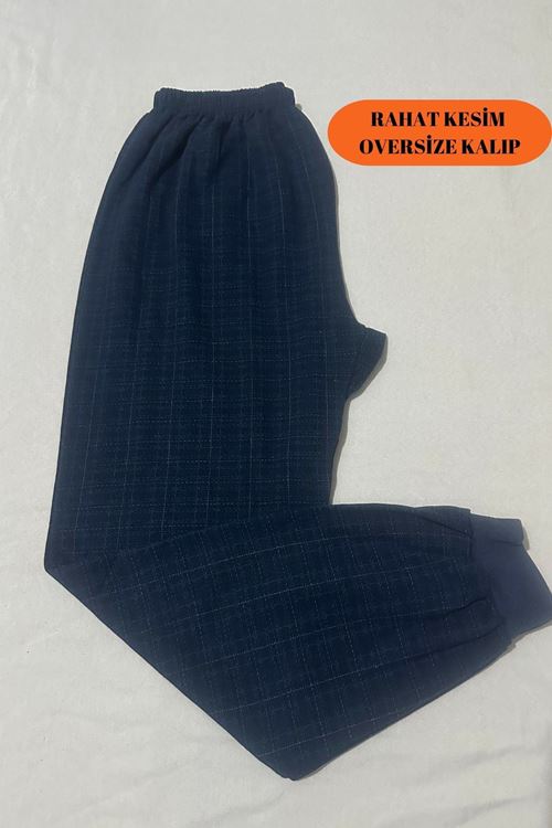 Erkek Lacivert Rahat İçlik Tayt, Pantolon Altı İçlik, İçlik Pijama, Kışlık İçlik Giyim