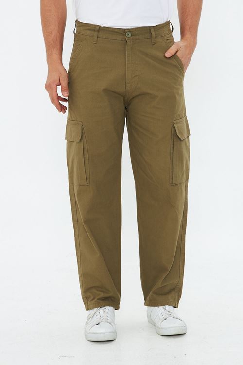 Erkek Baggy Fit Geniş Kalıp Normal Bel Geniş Paça Jean Bol Pantolon