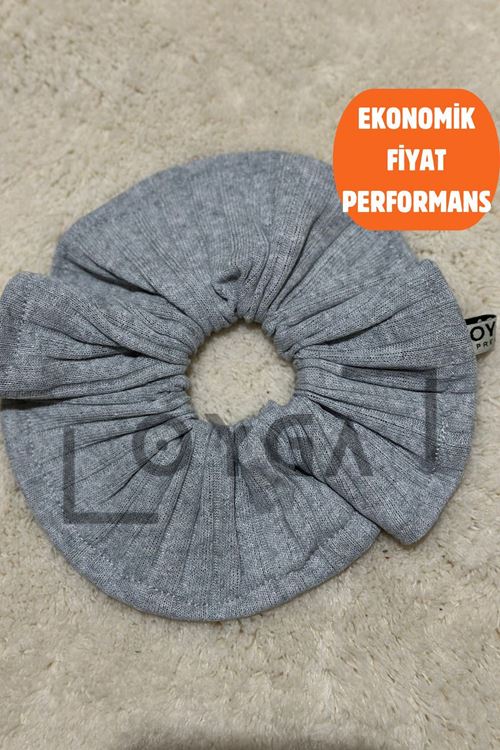 Kadın Gri Lastikli Ekonomik Fiyat Simit Toka