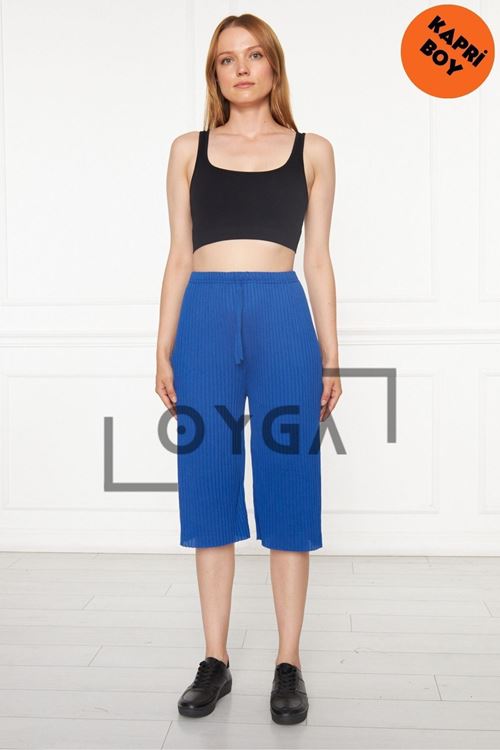 Sax - Kadın Fitilli Rap & Eşofman, Gündelik Ev Giyim Pijamaorlu Pantolon