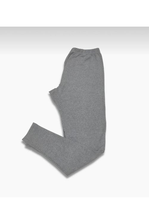 Unisex Gri Rahat İçlik Tayt, Pantolon Altı İçlik, İçlik Pijama, Kışlık İçlik Giyim