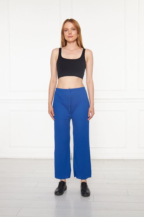 Kadın Sax Fitilli Raporlu Pantolon & Eşofman, Gündelik Ev Giyim Pijama