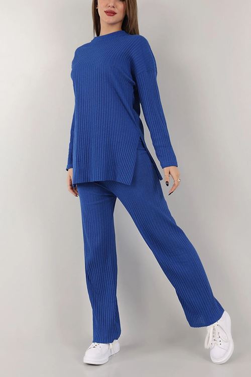 Fitilli Uzun Kol Alt-Üst İkili Takım Bluz Pantolon